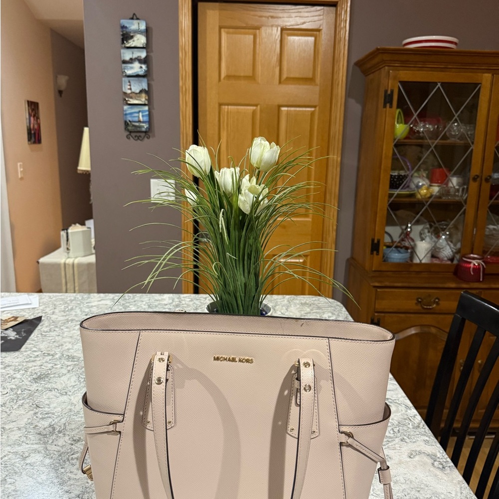 Michael Kors Light Pink Voyager Tote Bag